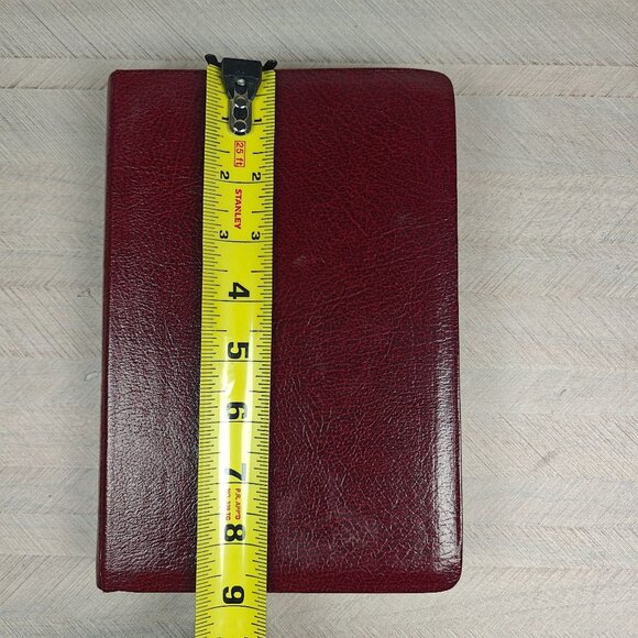 Holy Bible KJV King James Referenced Giant Print Burgundy World Publishers Vtg - Picture 2 of 10